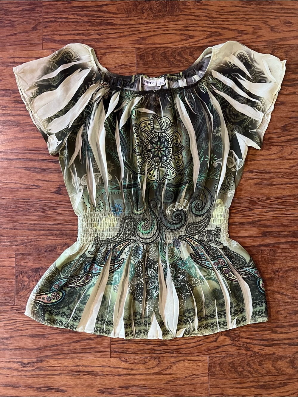 Cato sheer polyester blouse